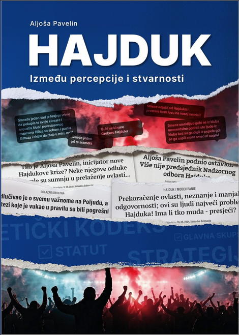 Naslovnica knjige HAJDUK -Između percepcije i stvarnosti