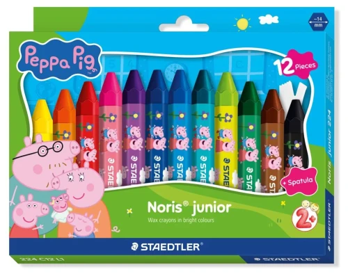 Voštane 12 boja jumbo Peppa Pig