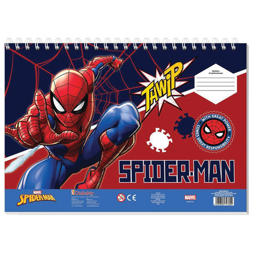Blok 40lis.+ šablona i nalj Spiderman