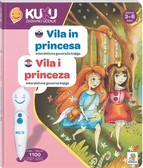 Naslovnica knjige Interaktivna knjiga Kuku - Vila i princeza (bez olovke)