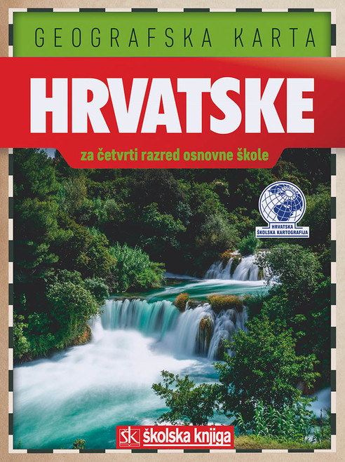 Geografska karta Hrvatske (1:900.000)
