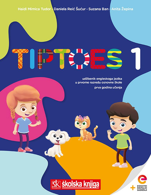 TIPTOES 1 - udžbenik engleskog jezika u  prvom razredu osnovne škole, prva godina učenja
