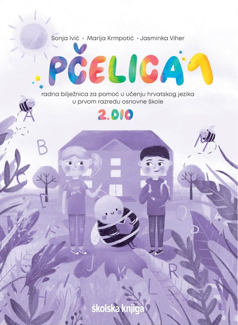 PČELICA 1, 1. i 2. DIO - komplet radnih bilježnica za pomoć u učenju hrvatskog jezika u prvom razredu osnovne škole