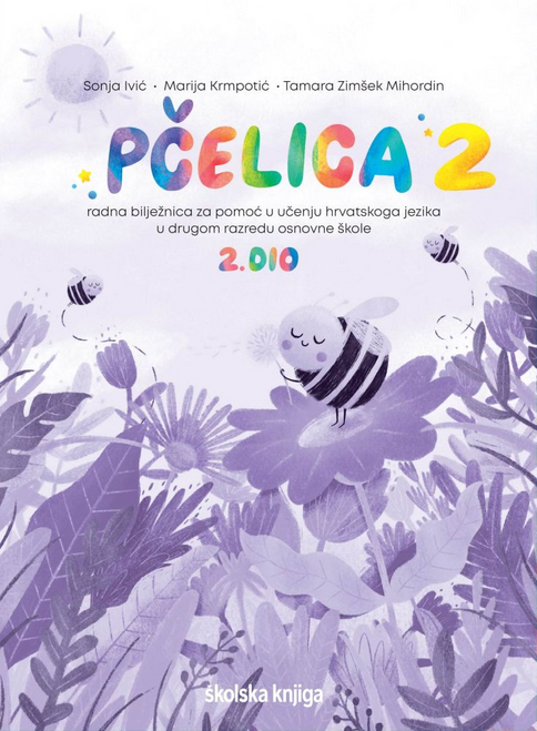 PČELICA 2, 1. i 2. DIO - komplet radnih bilježnica za pomoć u učenju hrvatskog jezika u drugom razredu osnovne škole