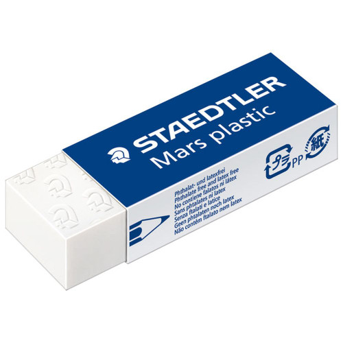 Gumica Mars plastic Staedtler bijela