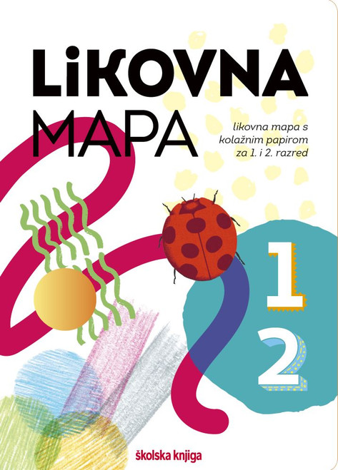 LIKOVNA MAPA 1 i 2 - likovna mapa s kolažnim papirom za 1. i 2. razred osnovne