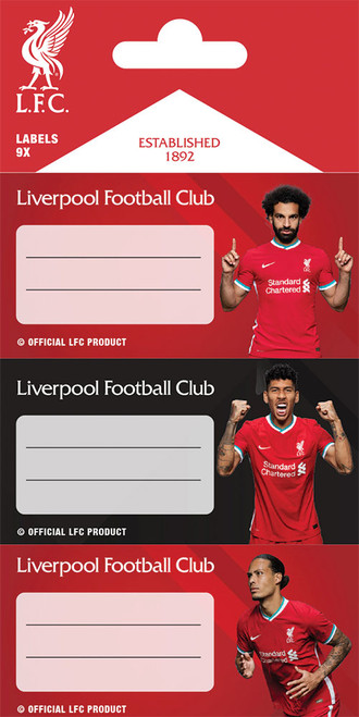 Naljepnice za bilježnice LIVERPOOL 9 kom