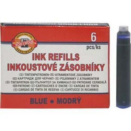 Patrone za nalivpero plave 6/1 KOH-I-NOOR