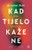 Naslovnica knjige Kada tijelo kaže ne