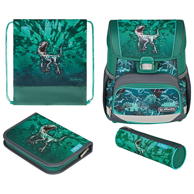 Torba školska anatomska 4/1 Loop Green Rex Herlitz