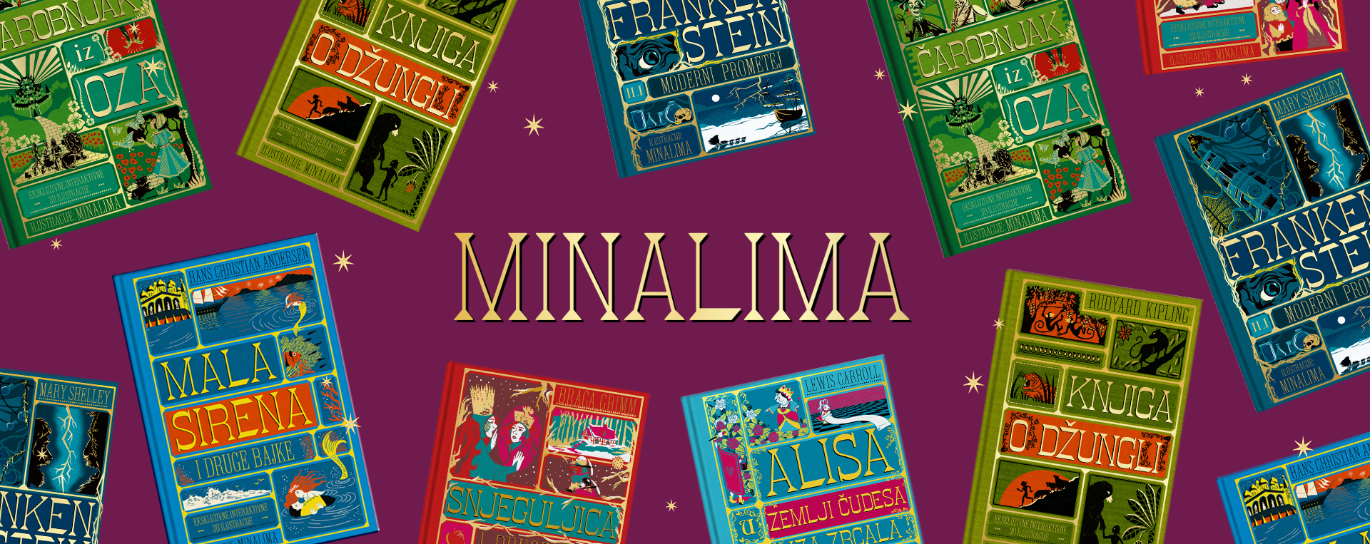 Naslovnice svih izdanja MinaLima kolekcije