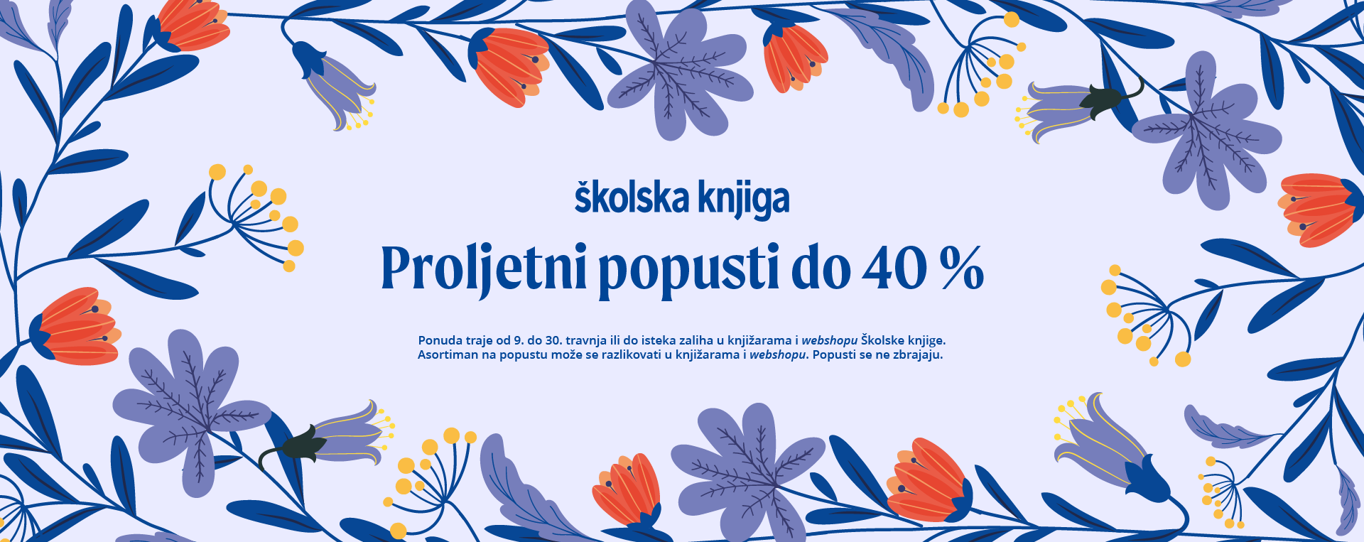 Proljetni popust na knjige do 40%