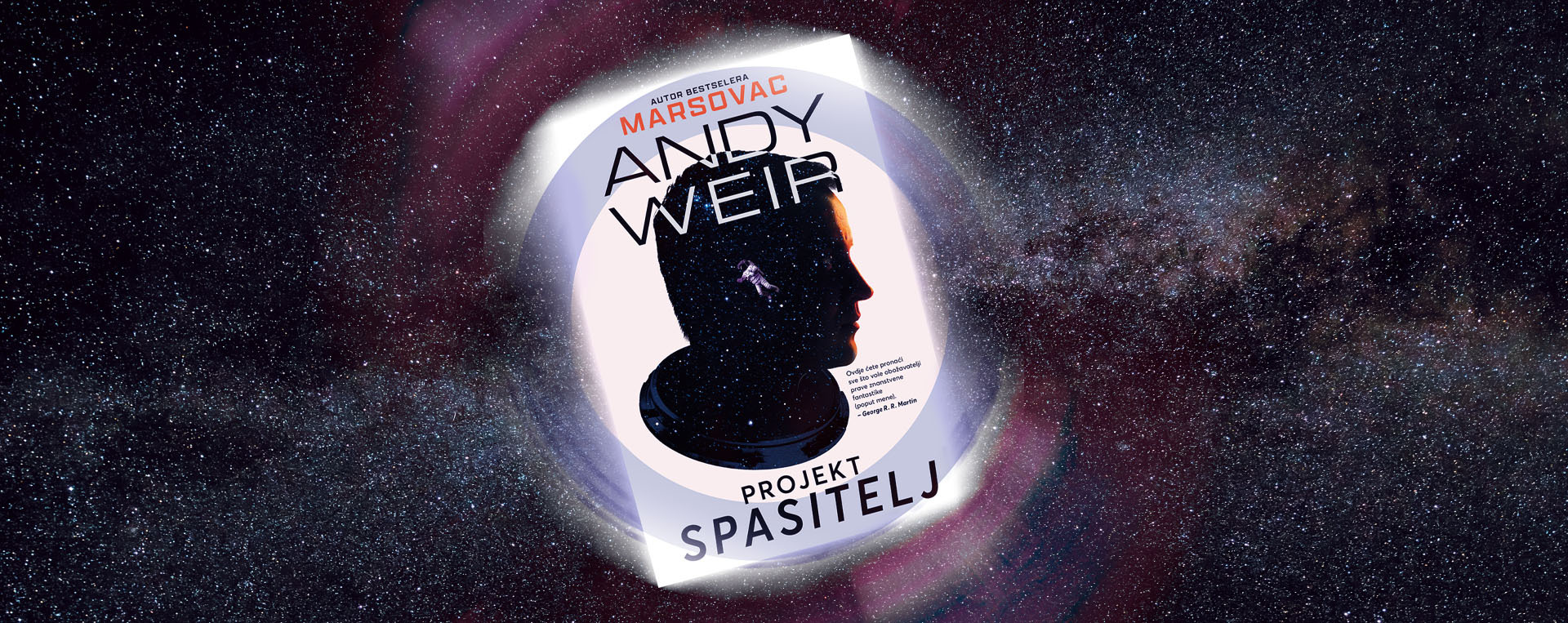 Baner sa naslovnicom knjige Projekt spasitelj