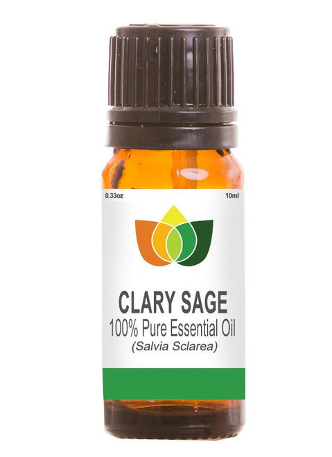 Clary Sage Essential Oil Pure, Natural, Vegan Salvia Sclarea