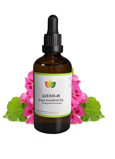 100ML Geranium Essential Oil Pure, Natural, Vegan Perlargonium Graveolens