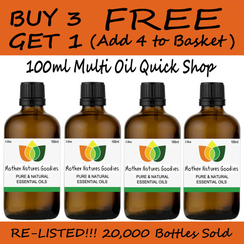 100ml Essential Oil - 100% Vegan Pure & Natural - Choose Fragrance