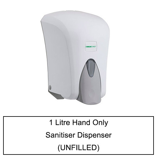 Hand & Elbow, Hand Only Manual Sanitiser Dispensers 300ml - 1 Litre (Unfilled)