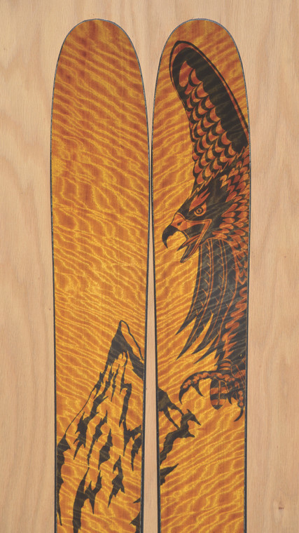 Satinwood veneer on the Eagles Nest art from Craig Beck