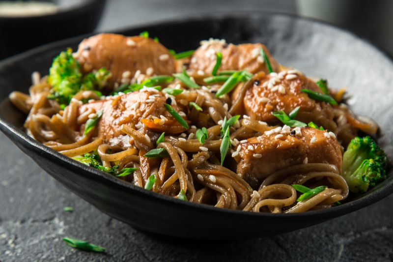 Teriyaki Salmon and Soba Noodles Recipe