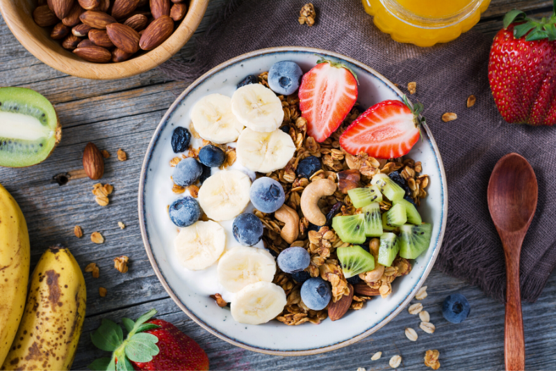 Spiced Honey Nut Granola Bowl Recipe