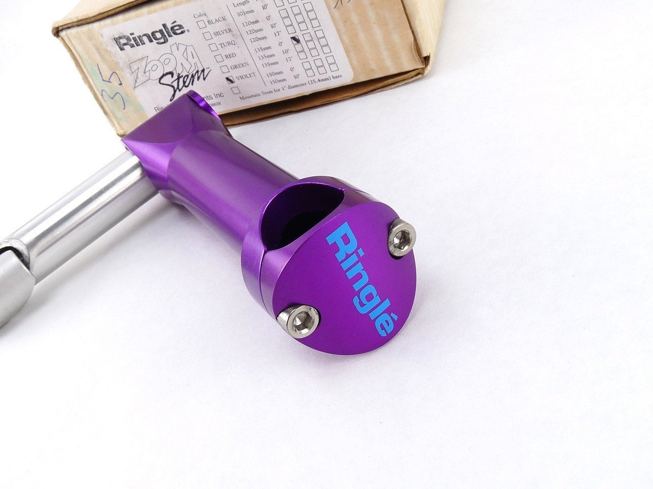 Ringle Zooka Stem quill 135mm Vintage Mountain Bike mtb Violet 1 0 FRENCH  NOS - Vintage NOS Bicycle Parts