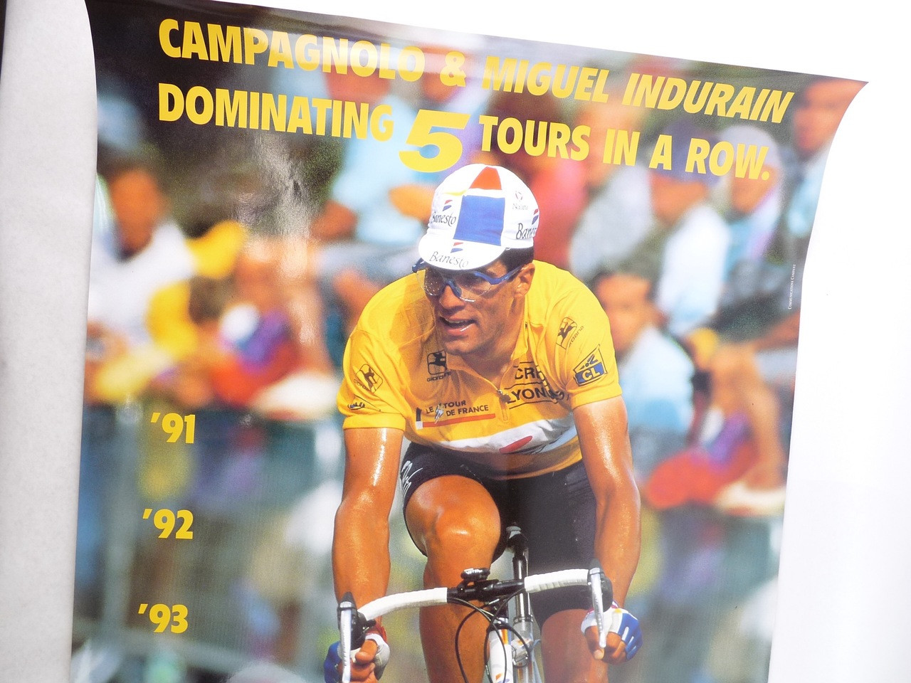 Campagnolo Miguel Indurain Poster Tour de france 