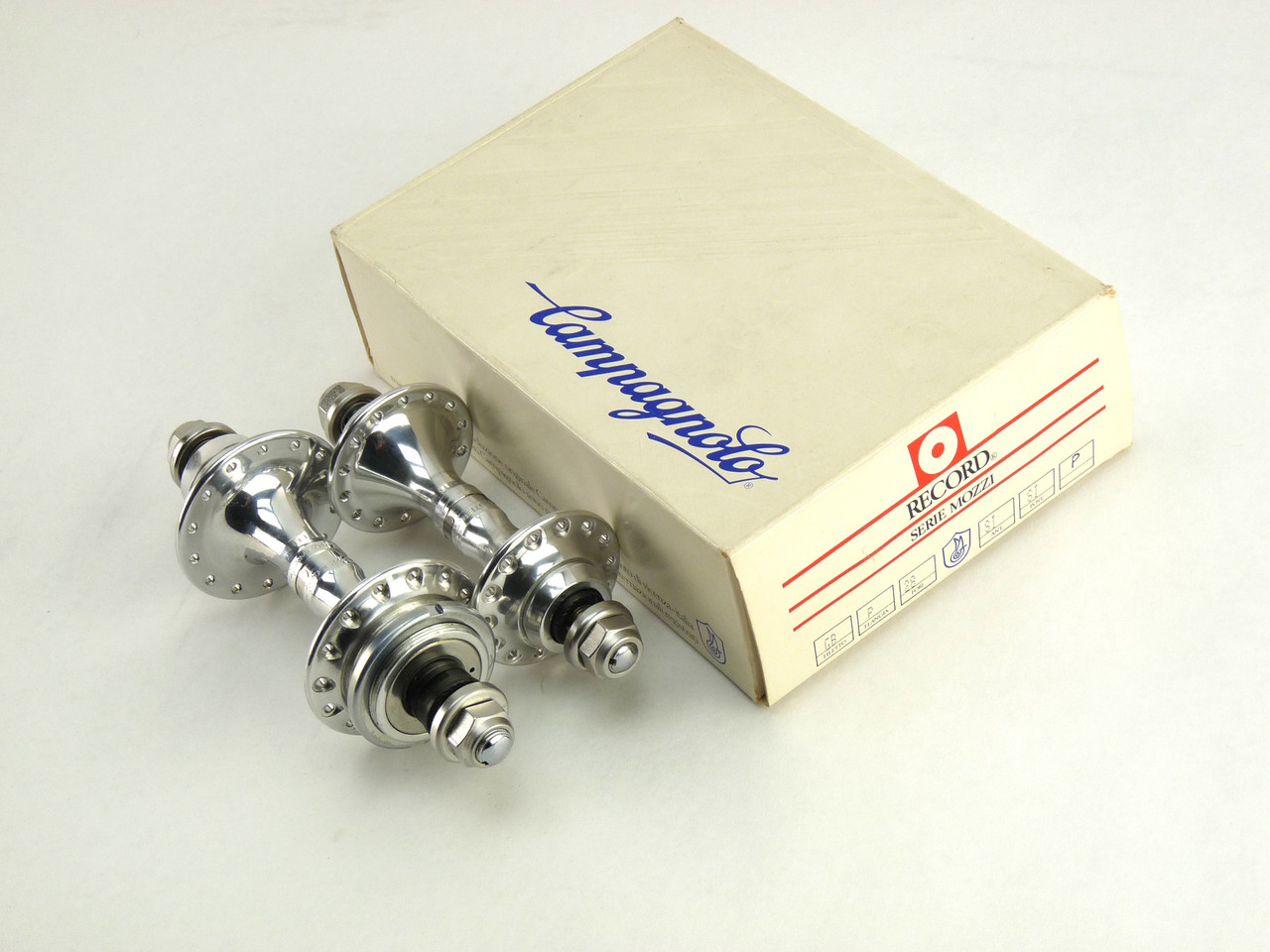 NOS Campagnolo C Record Track Hub SET 28h small flange W lockring