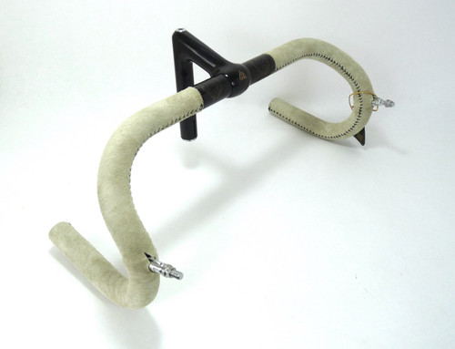ITM Competition Leather wrapped handlebar Stem combo