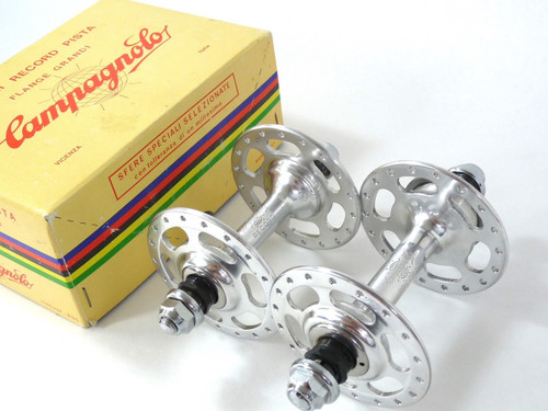 Campagnolo NOS Track Hub REAR DUST COVER SET Campy new old stock chrome vintage 