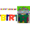 Multi-Color Happy Birthday Jointed Banner Multi-Color Happy Birthday Jointed Banner