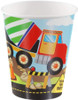9oz Construction Truck Birthday Party Cups (8ct)