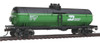 Tank Car - Ready To Run -- Burlington Northern (Cascade Green, black, white)