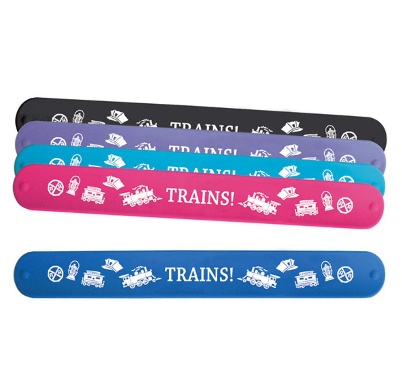 Download Train Icon Slap Rubber Bracelet