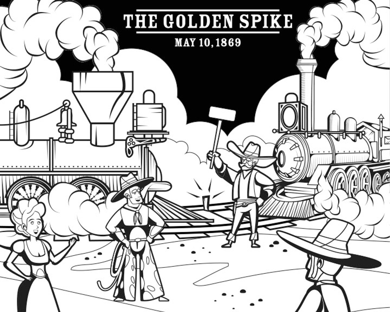 Diesel and Golden Spike Velvet Coloring Posters