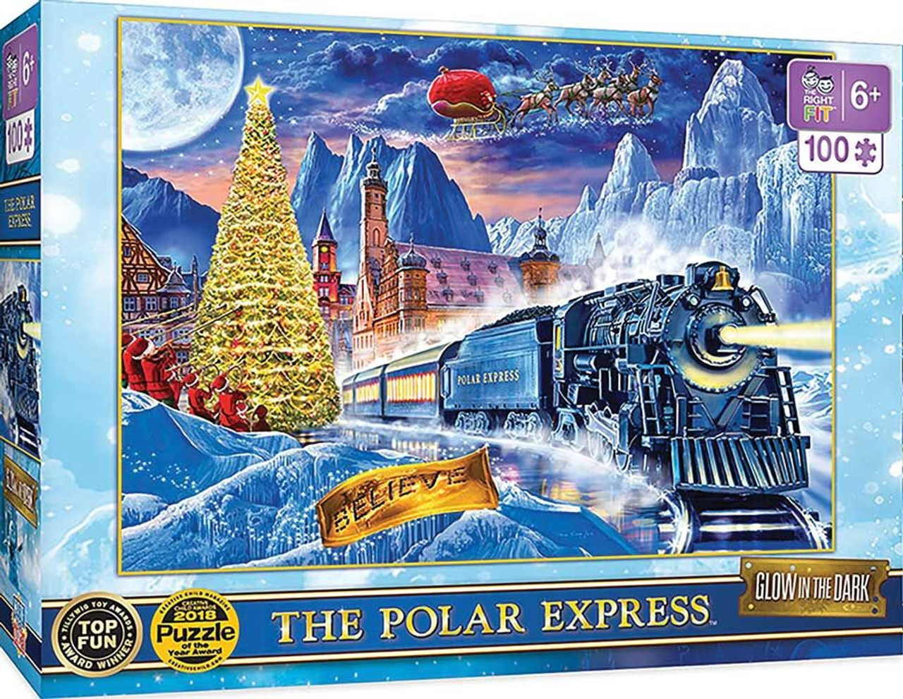 The Polar Express Glow Puzzle -- 100 Pieces