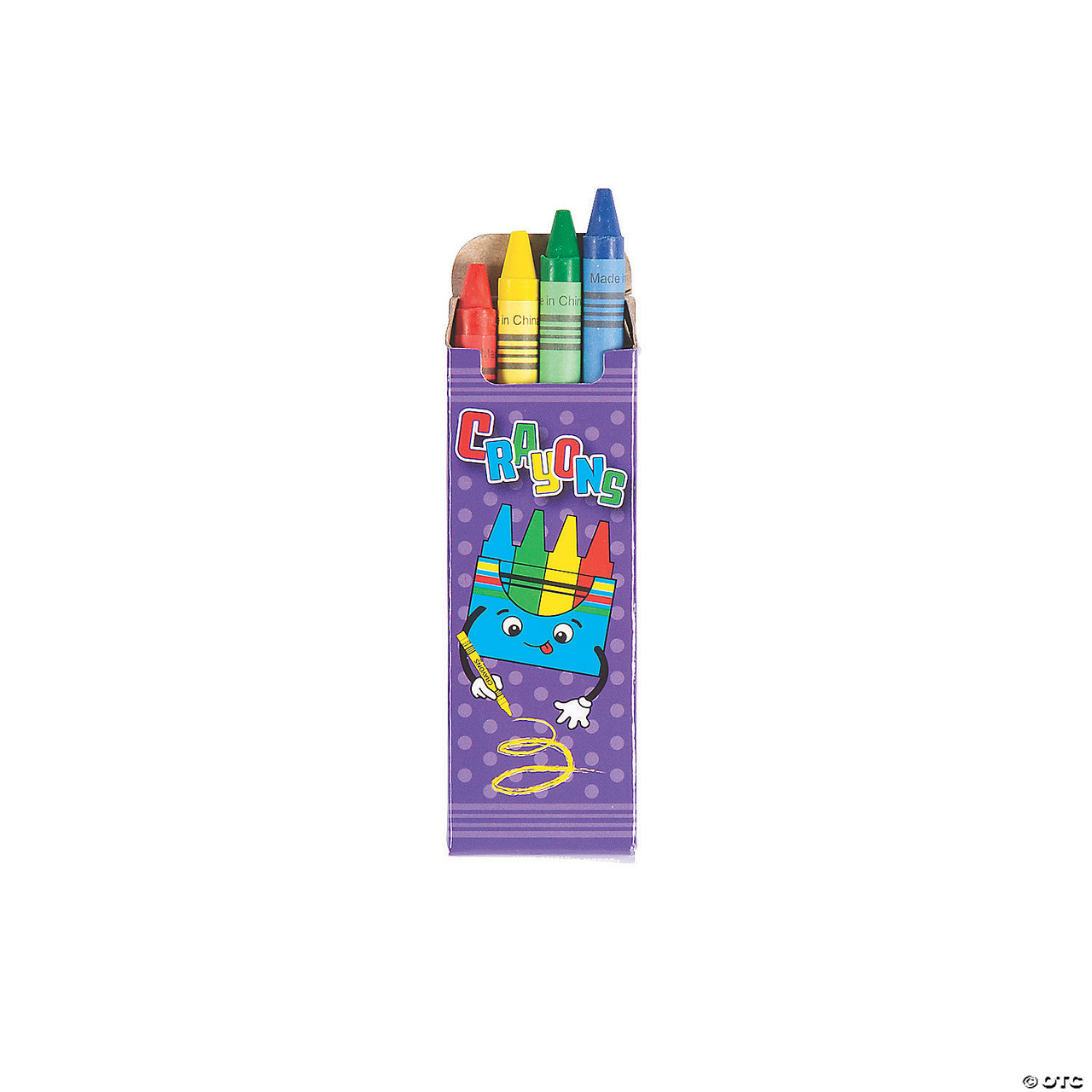 4-Color Kids Rule Crayon Sets (1Dozen)