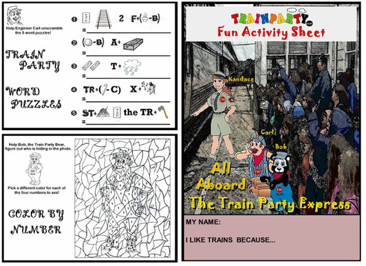 Train Theme Activity Worksheet Frontside
