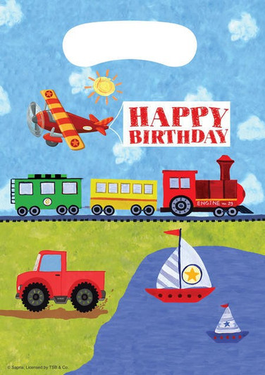 On the Go Transportation Party Loot Bags (8 ct) On the Go Transportation Party Loot Bags (8 ct)