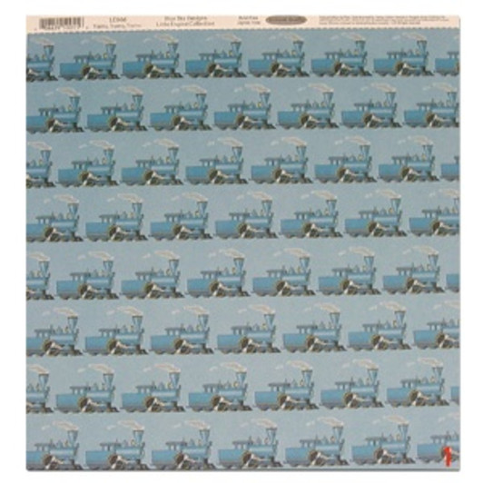 Little Engine That Could - Trains, Trains, Trains Scrapbook Paper Little Engine That Could - Trains, Trains, Trains Scrapbook Paper