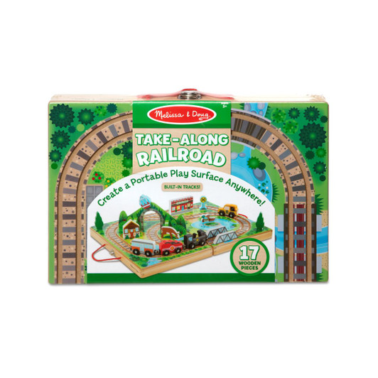 Take-Along  Wooden Railroad (17 pc)