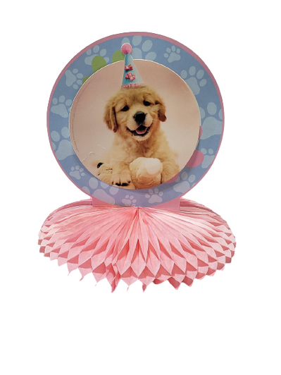 Pet Party Cat and Dog Large Honeycomb Centerpiece Pet Party Cat and Dog Large Honeycomb Centerpiece