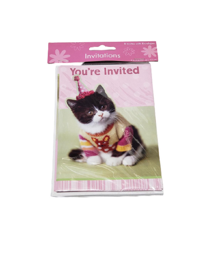 Pet Party Cat Invites (8ct) Pet Party Cat Invites (8ct)