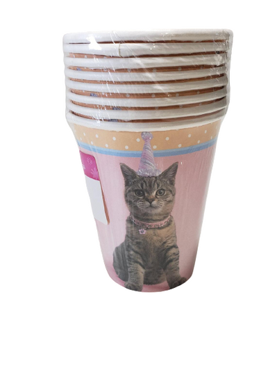 Pet Party Cat 9oz Cups (8ct) Pet Party Cat 9oz Cups (8ct)