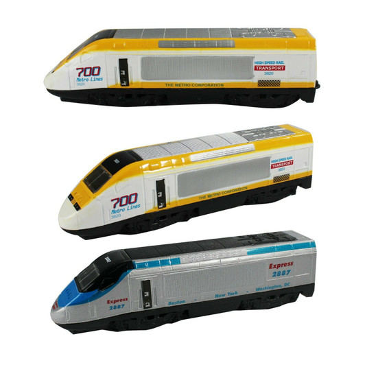 7" Die-Cast Pull Back High Speed Train 1ct 7" Die-Cast Pull Back High Speed Train 1ct