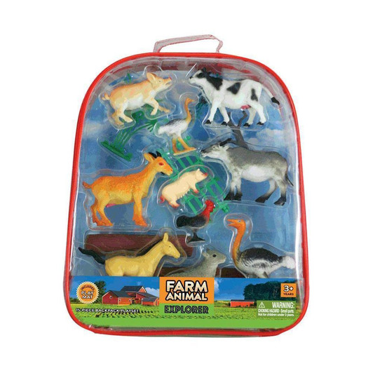 Farm Animal Explorer Backpack 15-pc