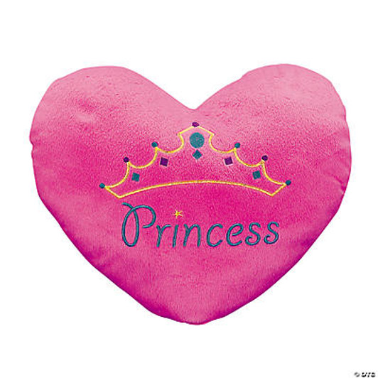 13.5" Plush “Princess” Heart Pillow