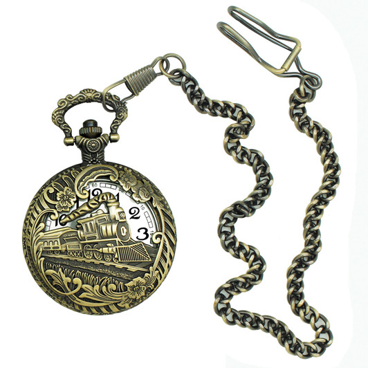 Steam Engine Pocket Watch