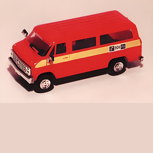 HO Scale Chevrolet Van SDA - Emergency - Fire Vehicles - Fire Stockholm #102 HO Scale Chevrolet Van SDA - Emergency - Fire Vehicles - Fire Stockholm #102