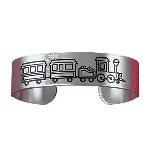 Childs Train Cuff Bracelet