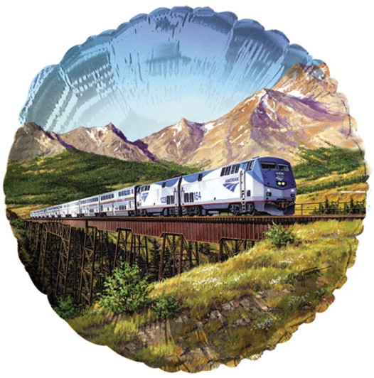 Amtrak Train Mylar Balloon